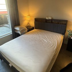 Queen Bed And Bed Frame 