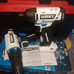 Hart 20v Cordless Impact Driver and drill Tool Onlys