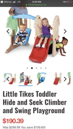 Columpio y resbaladilla little tikes sale