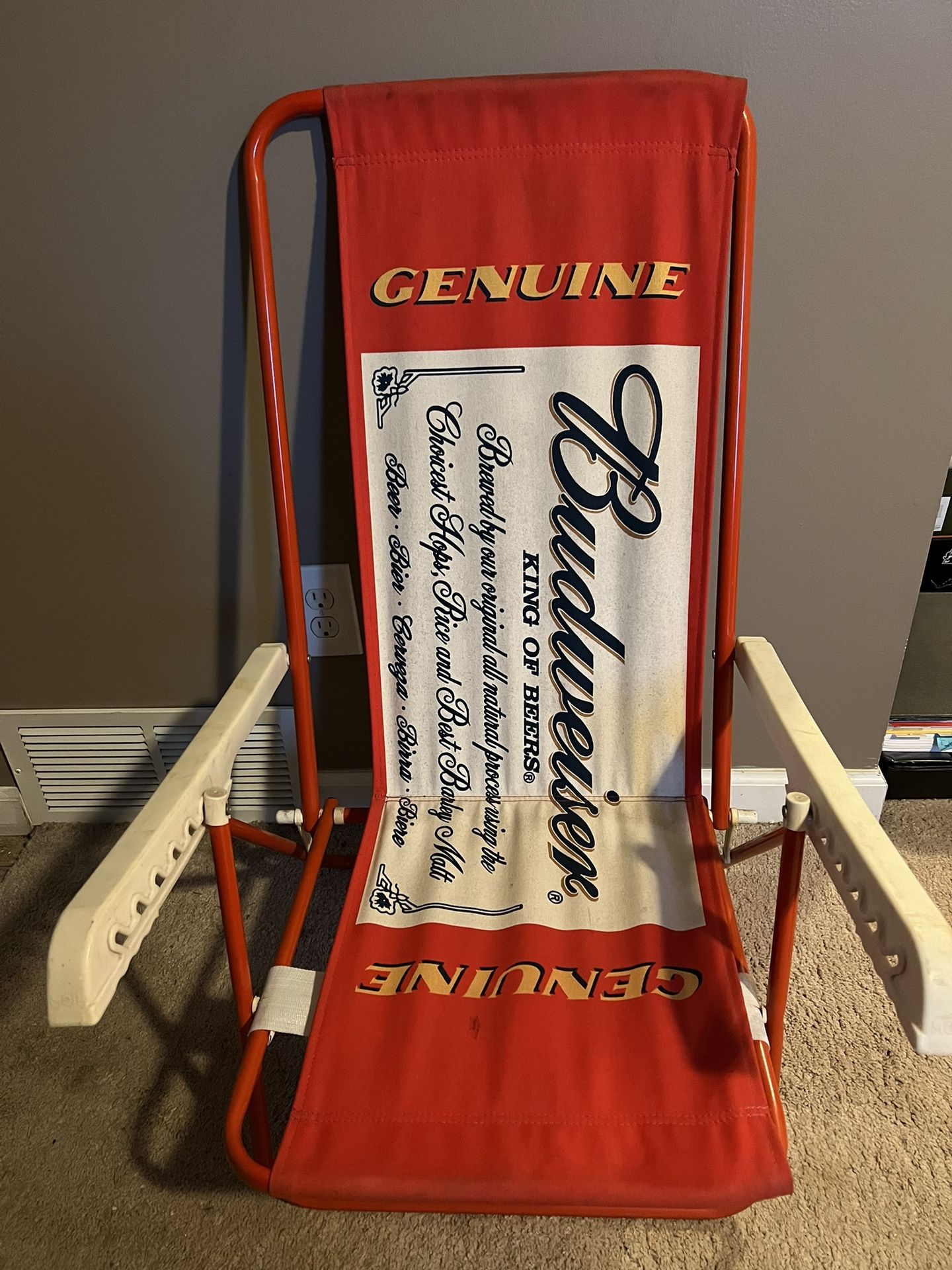 Budweiser Canvas Beach Chair