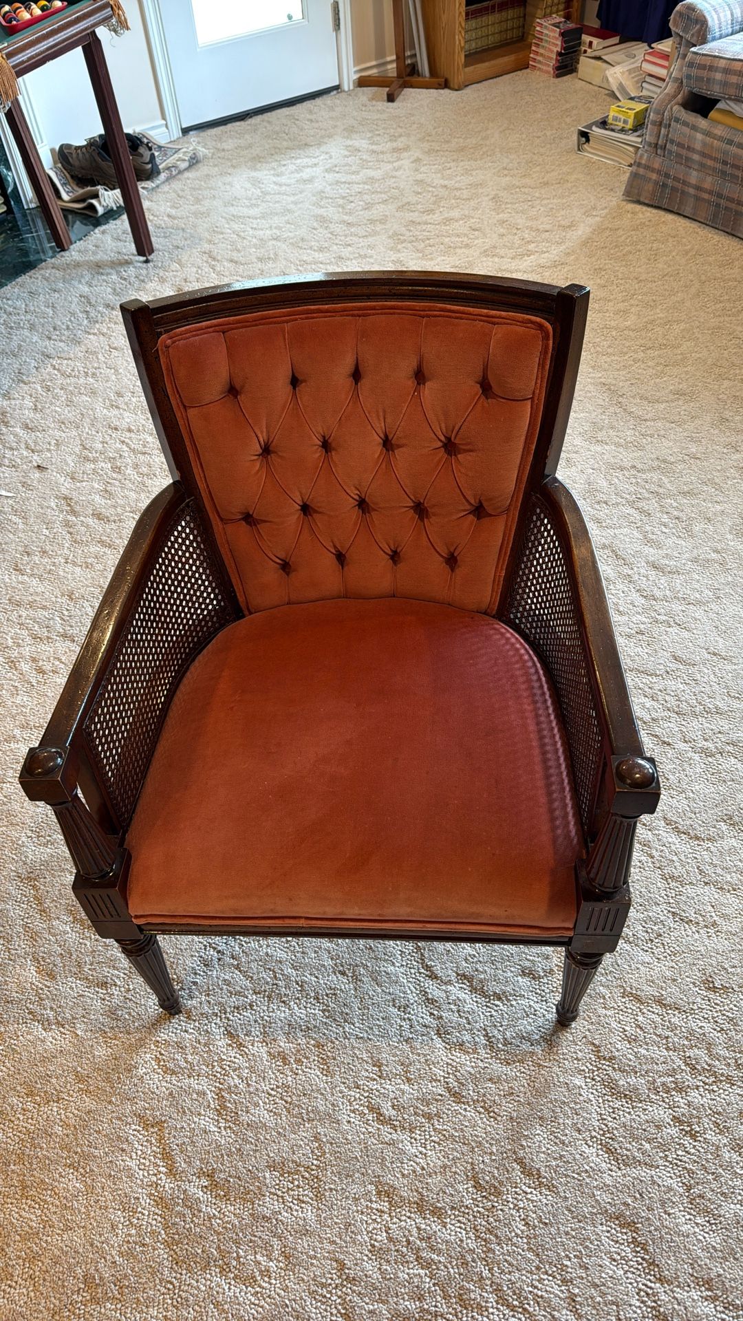 Armchair With Wicker Sides