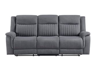 Dean Gray Double Reclining Sofa