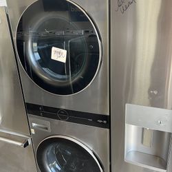 Lg Stackable Washer And Dryer Set 