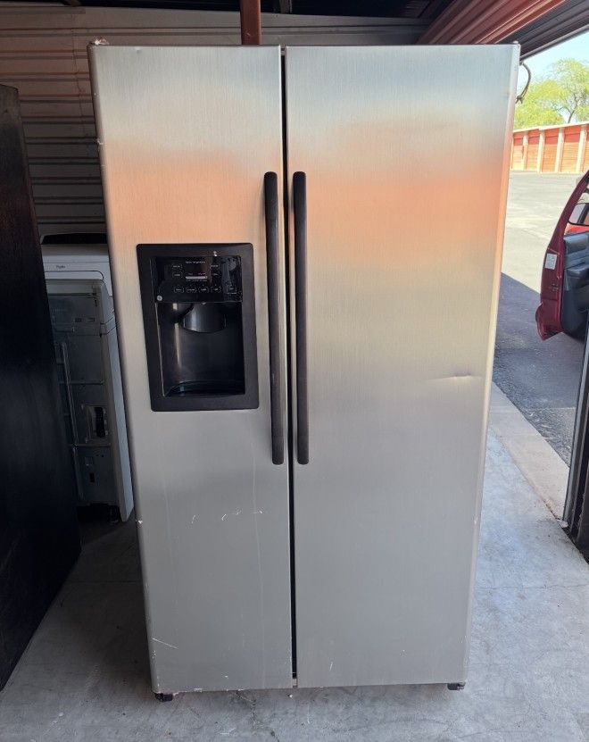 GE Stainless Steel Refrigerator And Freezer