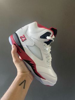 Jordan 5 Fire Red Black Tongue 2025