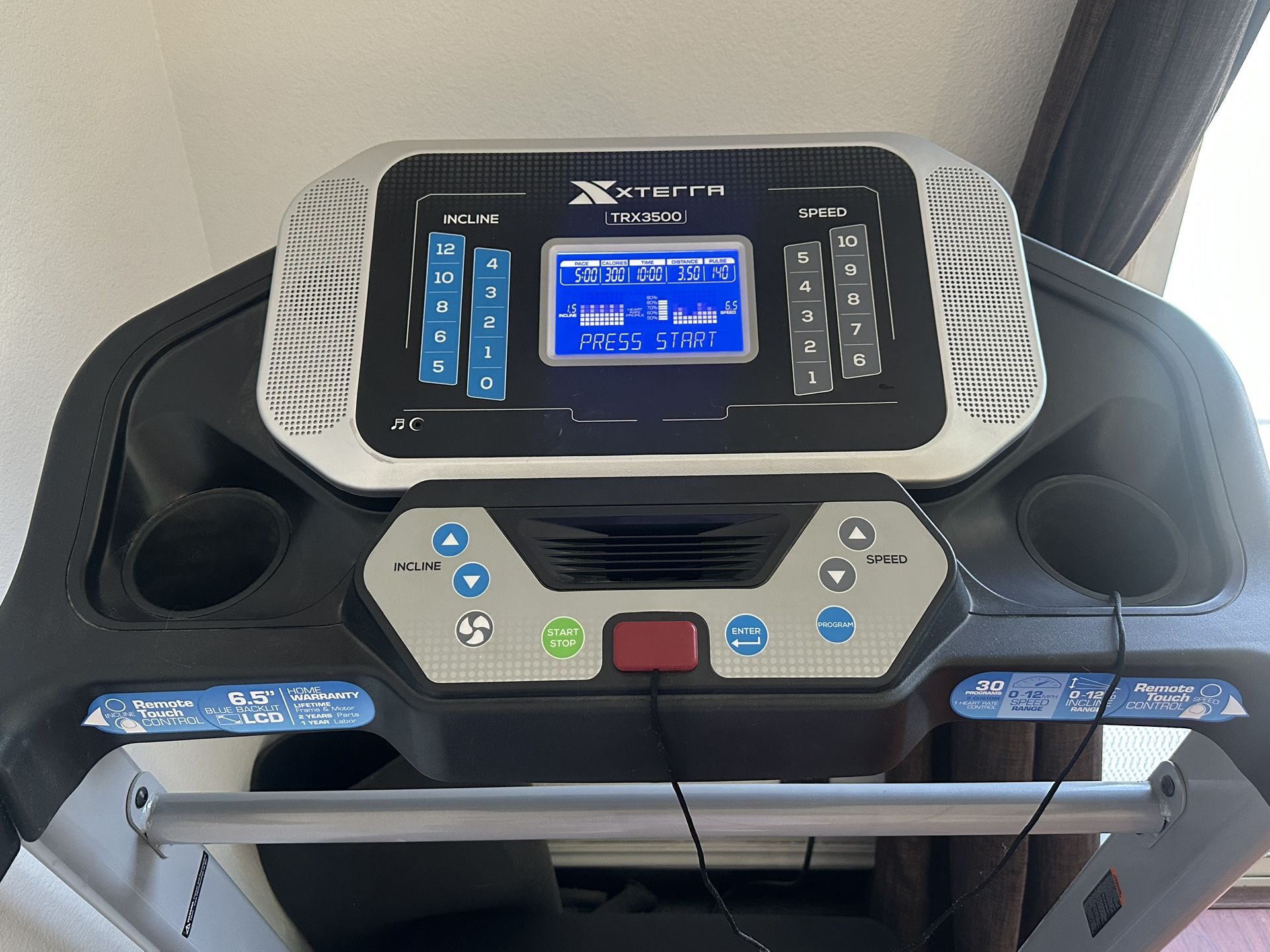 XTERRA Fitness Sport Series Premium Folding Smart Treadmill, Handlebar Speed and Incline Controls, Large XTRASoft Cushioned Running