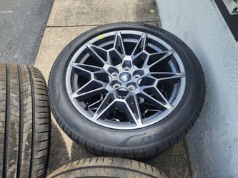 19-inch Ford Mustang Performance Track Pack wheels.