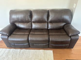 NFM - brown reclining couch