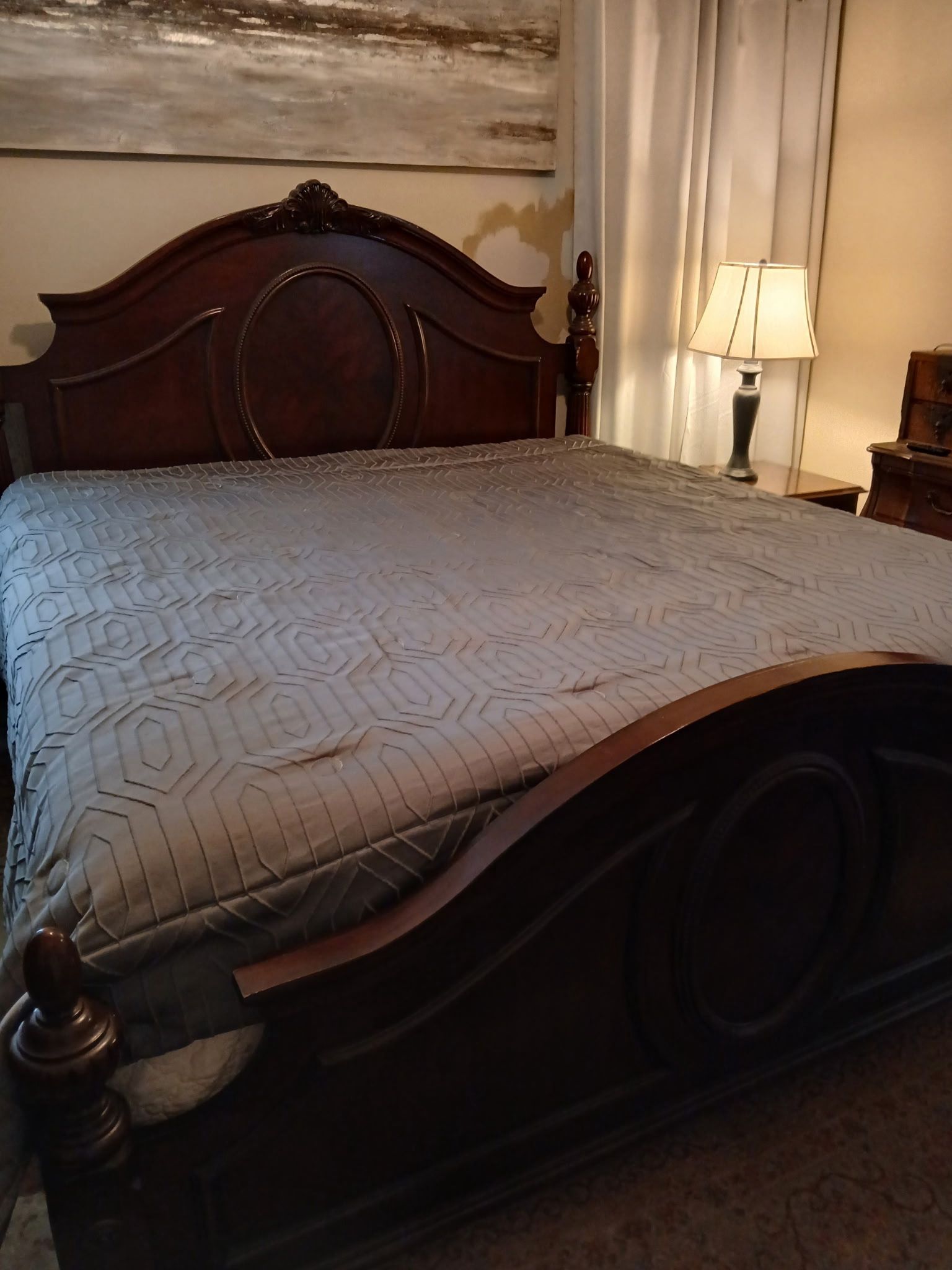 Wooden King Bed frame