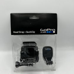 New Sealed Genuine GoPro Head Strap + QuickClip ACHOM-001