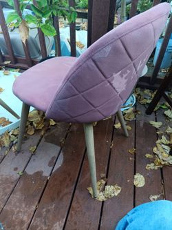 Armless Pink Dining Chair