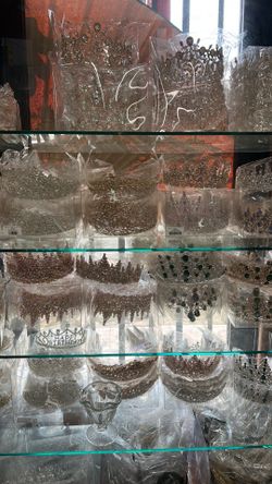 12 Pc Wholsale Bulk Crown Tiara CRYSTAL TIARA PAGEANTS WEDDING BRIDE RHINESTONE CROWN QUEEN BRIDAL HAIR HEADBAND