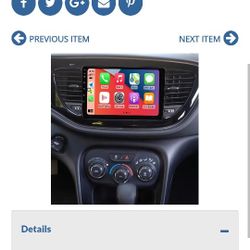 # UB6304: 4G64G 9Inch HD Touch Screen Car Stereo Radio for Dodge Dart 6 Android 13 Double Din Car Radio Receiver with Carplay Android Auto GPS 