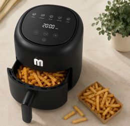 MIRASTON 2.8QT Compact Air Fryer with Digital Controls & Dishwasher-Safe Basket, 85% Less Oil,1200W