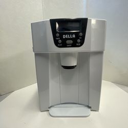 Della 2-in-1 Water Dispenser with Built-In Ice Maker Machine 048-gm-48294 Tested