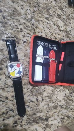 Simon & Co. Limited Edition Women's Watch Kit with Different Color Bands