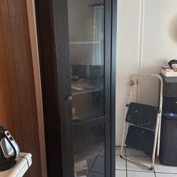 IKEA Hemnes High Bookcase With Glass Door 