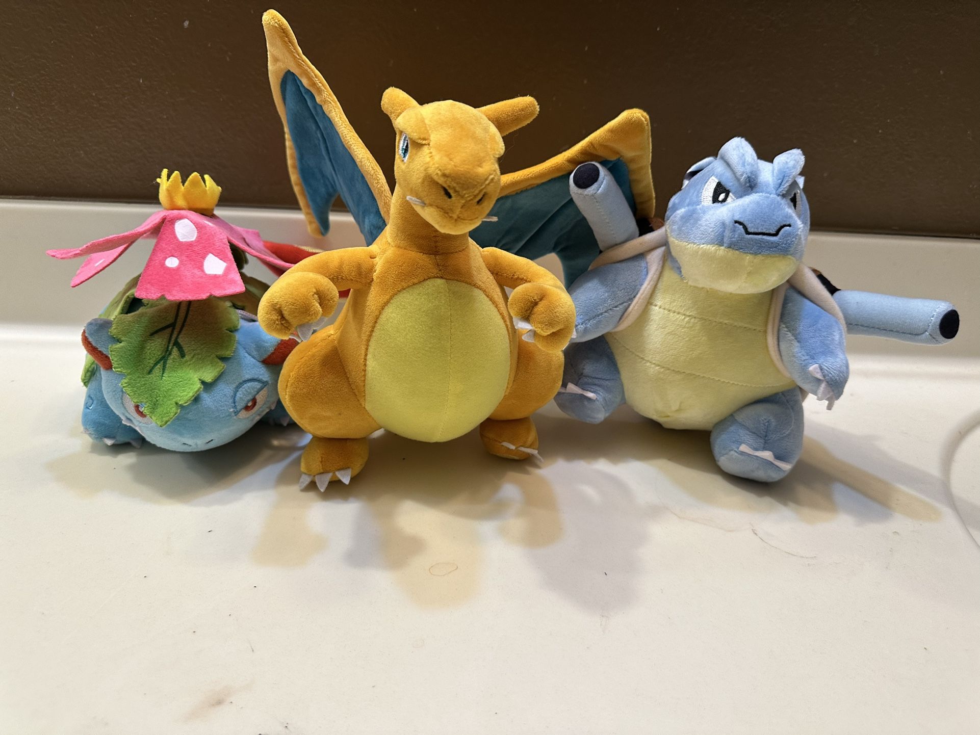 New Pokemon Kanto Starters And Lapras Plushies Bundle