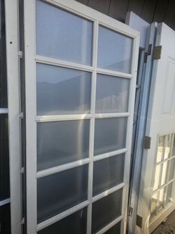 Two wood windows