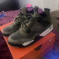 Boys olive green retro jordans
