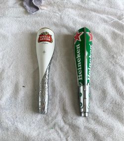 Stella Artois Beer Tap Handle and Heineken Beer Tap Handle