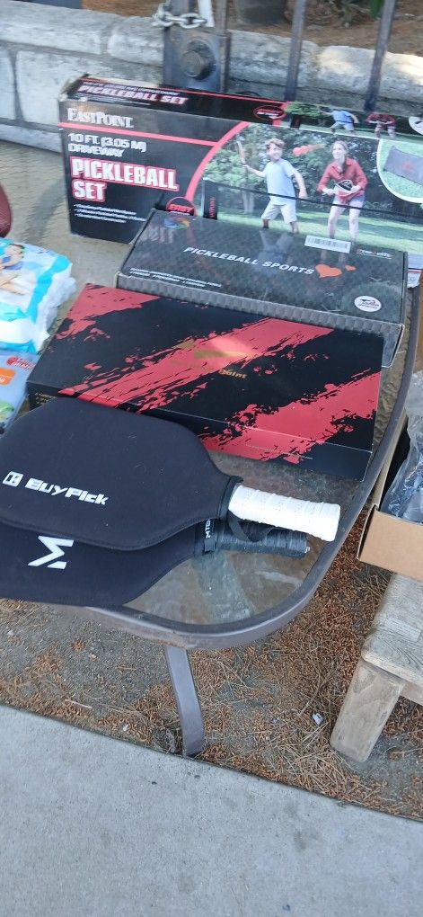 Various Pickle Ball Equipment