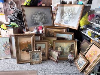 Oil painting on canvas 24 pieces