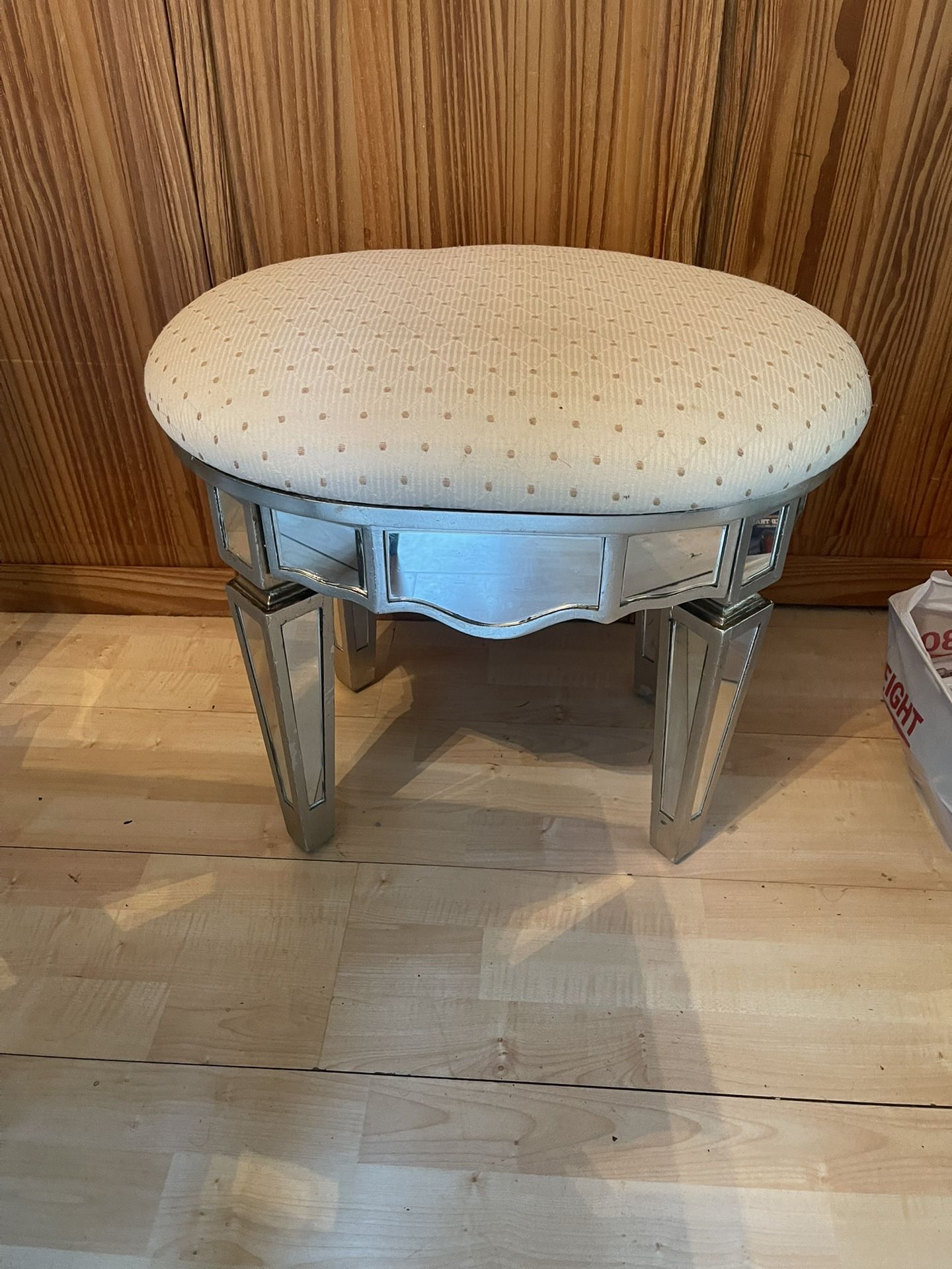 Mirrored Vanity Chair