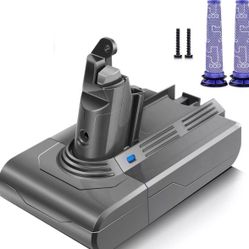 for Dyson V6 Battery 21.6V 6000mAh V6 Animal V6 Absolute V6 Motorhead eta