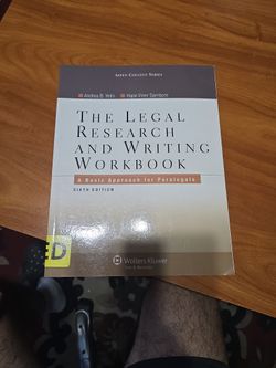 The Legal Research And Writing Workbook