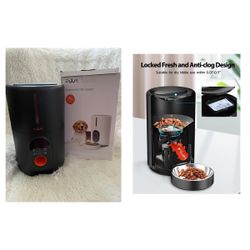 Automatic Cat Food Dispenser, Automatic Cat Feeders with Freshness Preservation, Timed Cat Feeder for Dry Food,Up to 6 Meals Per Day,Timed Pet Feeder 