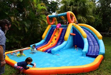 Inflatable Backyard Waterpark Slide