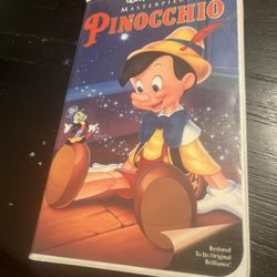 Pinocchio Masterpiece Rare VHS 