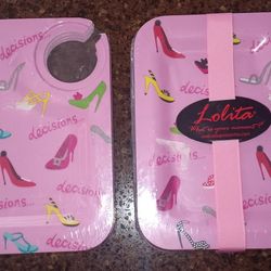 LOLITA PLATES WITH WINE HOLDER 