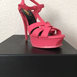 women’s saint laurent heal, size 36
