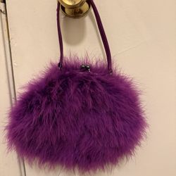 Neiman Marcus Feather Bag 