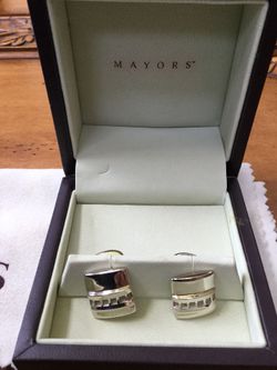 Mayors Jewelry Sterling Silver Cuff Links New in Box