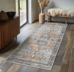 Muddy Mat Vintage-Style Persian Runner Rug