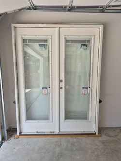 French Patio for with enclosed mini blinds
