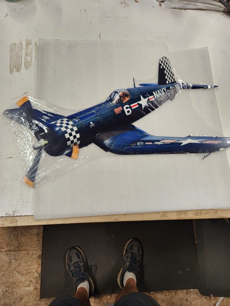 WWII Military Navy Corsair Fighter Plane Steel Metal Sign