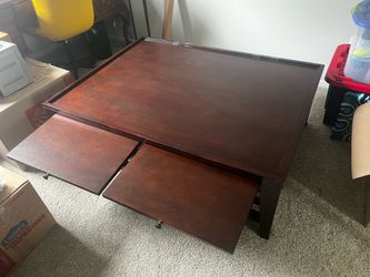 Free, large wooden coffee table Free, large wooden coffee table