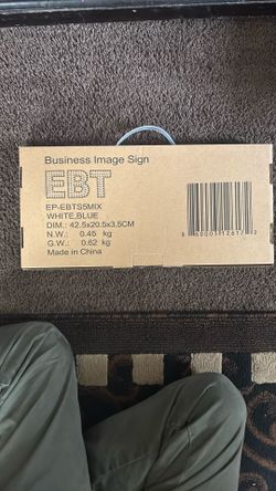 EBT Business Image Sign