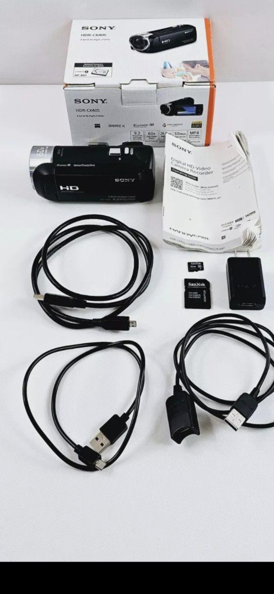 Sony Handycam HDR-CX405 Black 