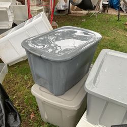 Four Storage Bins, Very Deep To Hold A Lot ( NO SHIPPING)