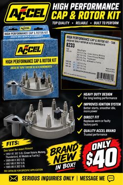 ACCEL HIGH PERFORMANCE CAP & ROTOR KIT