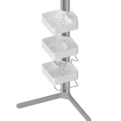 Sharper Image 3-Tier Adjustable Shower Caddy Corner