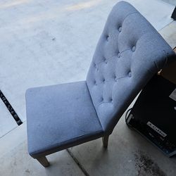 Chair gray wooden legs