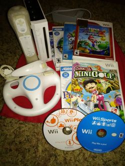 Wii console & games