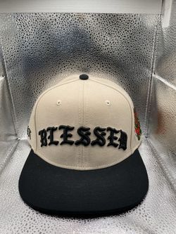 “DGK New Snap Back Blessed hat, off white with Black Brim  $20