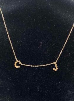 Dana Seng 14K Gold “ C & J” Initials Necklace